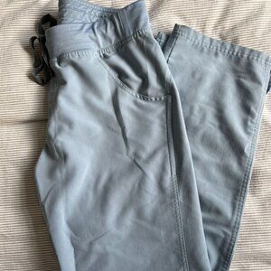 Figs Dusty Blue Kade Cargo Scrub Pants Small
